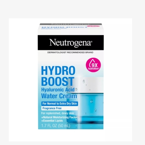 NWOB $35 Neutrogena Hydro Boost Hyaluronic Acid Water Cream Fragrance Free 50ml - Picture 6 of 10